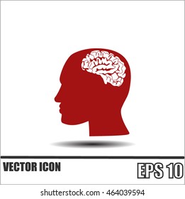 Brain in haed icon