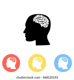 Brain in haed icon
