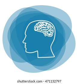Brain in haed icon
