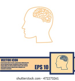 Brain in haed icon