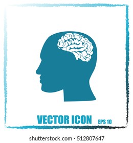 Brain in haed icon