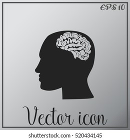 Brain in haed icon