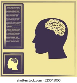 Brain in haed icon