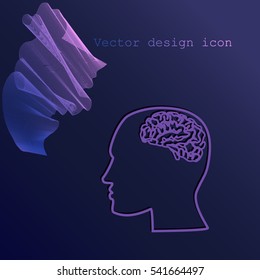 Brain in haed icon
