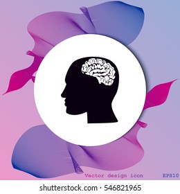 Brain in haed icon