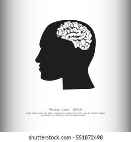 Brain in haed icon