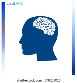 Brain in haed icon