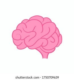 Brain Hand Drawn Doodle Object Illustration Design
