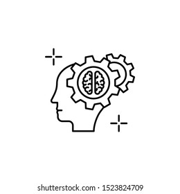 Brain head icon. Element of brain concept