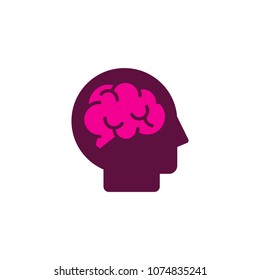 Brain Head Logo Icon Design