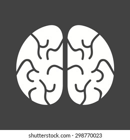 Brain, head, skull icon vector image.Can also be used for halloween, celebration, observances and holidays. Suitable for mobile apps, web apps and print media.