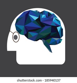 brain and head vector, scientist brain and knowledge background