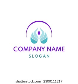 Brain Health Clinic logo, Treatment, yoga vector templates  