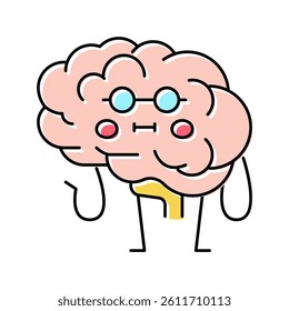 brain health color icon vector. brain health sign. isolated symbol illustration
