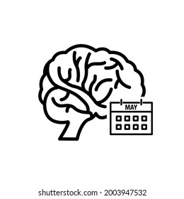 Brain Health Illustration Human Care eps