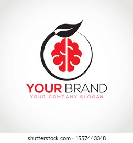 Brain Health logo template illustration