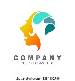 Brain healthy and anatomy logo vector, abstract brain logo, brain logo illustration