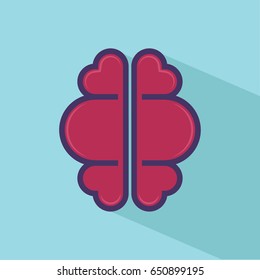 Brain Healthy Heart Vector Concepts