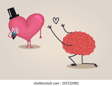 Caracteres cerebrales y cardíacos:amor