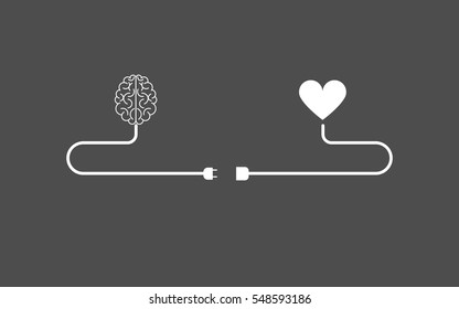 Brain And Heart  Concept