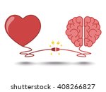 brain and heart interactions concept best teamwork