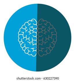 brain human anatomy creativity icon circle