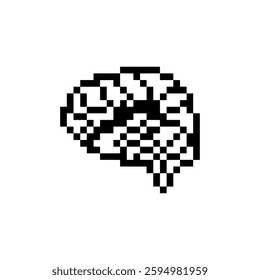 brain human anatomy pixel art