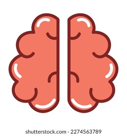 brain human body isolated icon
