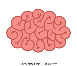 brain human halloween isolated icon