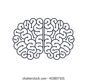 brain human isolated icon design, vector illustration  graphic 