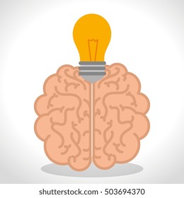 brain human organ isolated icon