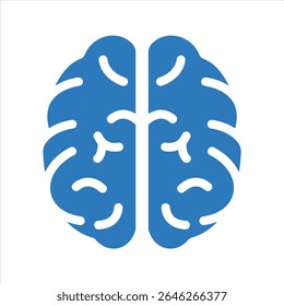 Icono del cerebro. Icono de lluvia de ideas. Vector y glifo