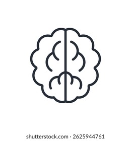Icono de cerebro colección. Estilo de diseño con fondo
