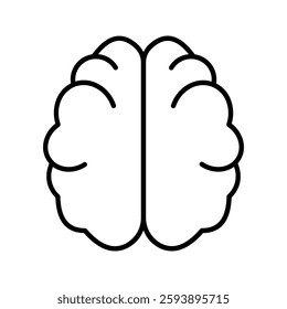 brain icon color editable on white background