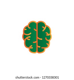 brain icon design with creative modern concept and simple logo creative shape style design vector eps 10