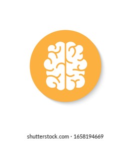 Brain icon design isolated on white background. Vector illustration
