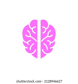 Brain icon design template vector isolated illustration