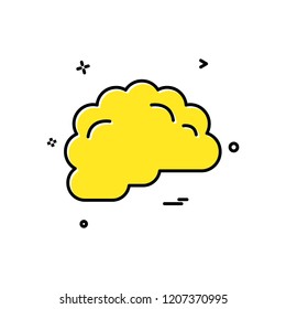 Brain icon design vector