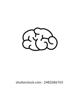Brain icon design vector on white background