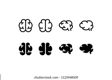 Brain Icon Design Vector Symbol Think