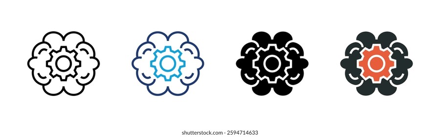Brain Icon Element For Design
