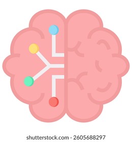 Brain Icon Element For Design