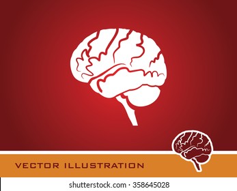 Brain Icon. Eps-10.