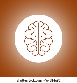Brain icon. Flat style illustration. EPS 10