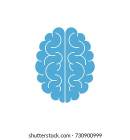 Brain icon. Flat vector illustration.