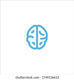 brain icon flat vector logo design trendy illustration signage symbol graphic simple