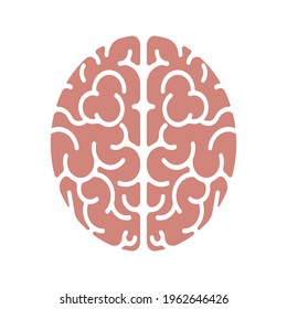 Brain icon. Human brain medical vector icon. mind or intelligence sign. vector illustration