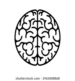 Brain icon. Human brain medical vector icon. mind or intelligence sign. vector illustration