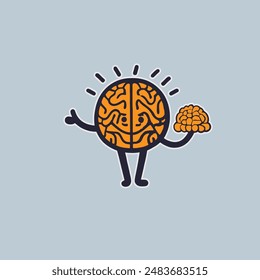 Brain icon. Human brain vector illustration. Brain vector icon. Brain icon