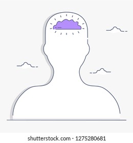 Brain Icon Illusstration